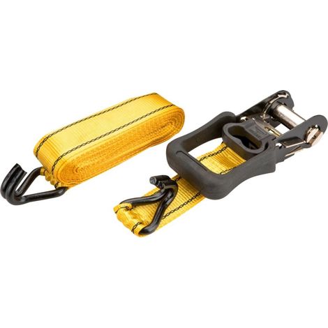 Cinghia per bagagli Topex 7 m x 50 mm - Ganci resistenti, meccanismo di tensionamento (1/2)