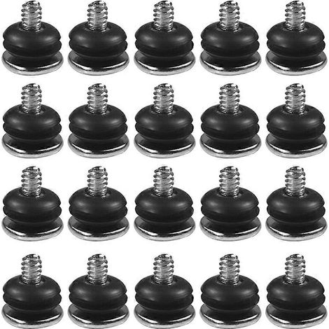 20 vis antichoc pour boîtier d'ordinateur + joints d'étanchéité pour écran 3,5'' H (1/5)