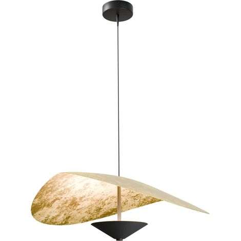 Ø Lumière suspendue LED de 60 cm Lente Feuille d’or - 2100-05-08-60 (1/3)