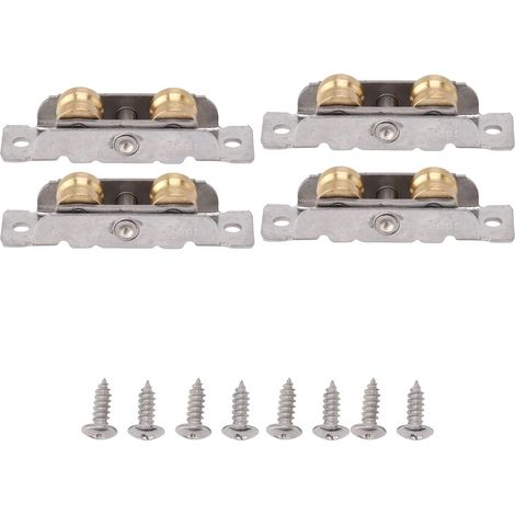 Roulettes de rechange pour porte-fenêtre coulissante, lot 4 (1/5)