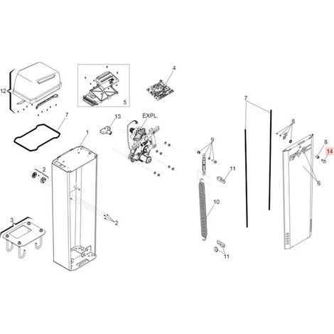 faac pièce détachée clé serrure porte b614 (10 pcs) 63003421 (1/2)
