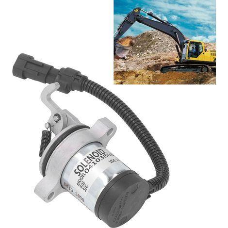 L'électrovanne d'arrêt moteur DC12V 04103808/04103812 convient aux moteurs Deutz F3L, F3M, F4L, F4M, 1011 et 2011. (1/5)