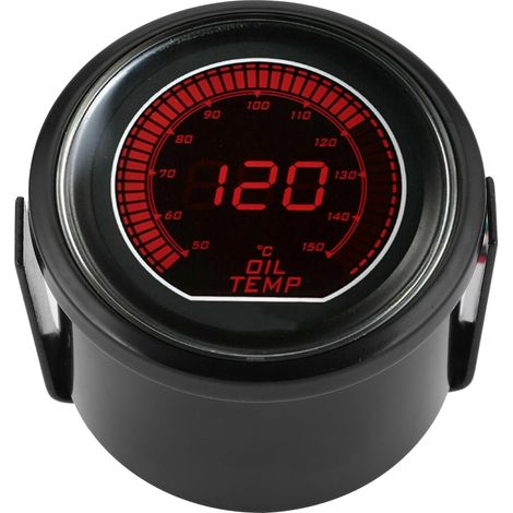 Öltemperaturanzeige 52 mm/2 Zoll für EVO-Serie, universelles Messgerät mit blauer und roter LED-Beleuchtung für 12-V-Benzinfahrzeuge (1/5)