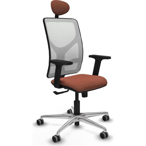 Chaise de bureau piqueras y crespo Motilla blanc aluminium filet (1/2)