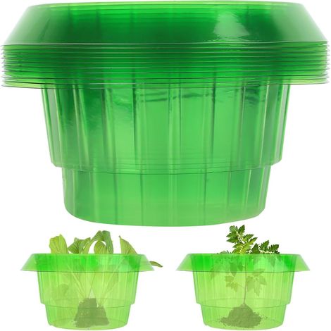 Collerettes Anti-Limaces Et Escargots, Anneaux De Protection pour Plantes Salades Et Choux, Barrière Réutilisable en Plastique sans Produit Chimique (10 Pièces) (1/5)
