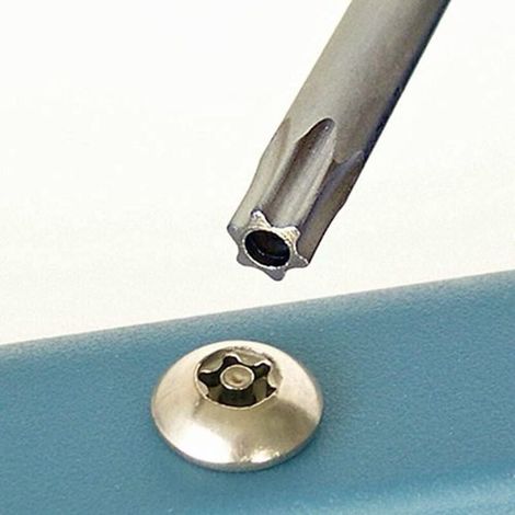 Lot de 11 tournevis de sécurité Torx à embout magnétique de 100 mm, tige hexagonale de 6,35 mm (T6-T40) pour la réparation de machines et d'équipements (1/3)