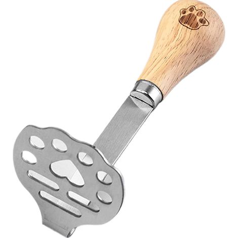 Presse-purée en acier inoxydable, outil robuste à griffes, ustensile de cuisine manuel pour pommes de terre, haricots, légumes et viande, 5,3 x 6,7 x 14,5 cm (1/5)