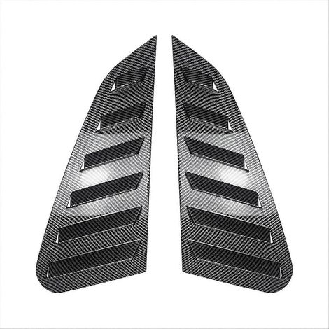 Persianas triangulares para ventanas traseras de automóviles, fabricadas en fibra de carbono. (1/5)