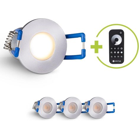 Einbaustrahler Mini Livorno 3W 2700K IP65 - Farbe: silber - Anzahl: 4x (1/5)