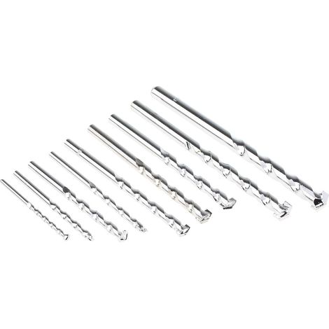 Coffret de forets RS PRO Pointes au carbure de tungstène 4mm à 12mm, 9 pièces ( Prix pour 1 Jeu )