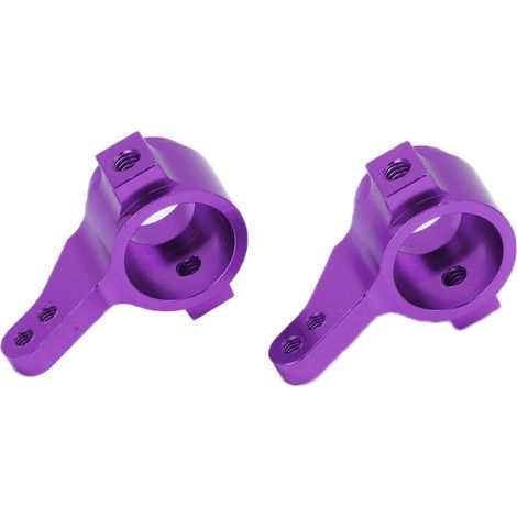 Lot de 2 supports d'essieu de direction en alliage d'aluminium coloré pour voiture télécommandée Tamiya CC01 1/10 (violet) (1/5)