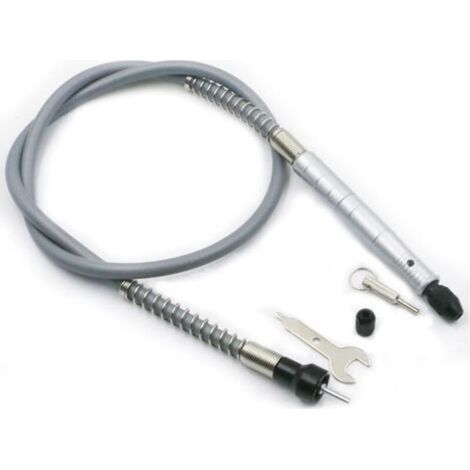 Vástago flexible, vástago de broca flexible de 3,2 mm/1/8 pulg. para extensión y alcance, adaptador de eje para multiherramienta rotativa. (1/5)