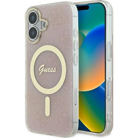 Guess GUHMP16SH4STP iPhone 166.1 pinke Hartschalen-Hülle IML 4G MagSafe (1/5)