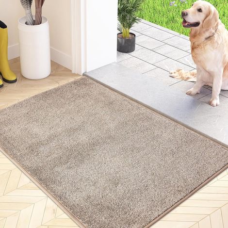 Fußmatte für den Innenbereich 60x90 cm – Rutschfeste Eingangsmatte – Waschbar & saugfähig – Für Hunde und Katzen (1/5)