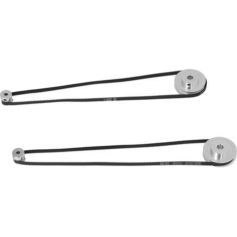 2 Poulies MXL 20/60 dents avec 2 courroies synchrones 6mm pour imprimante 3D, kit de transmission (1/5)