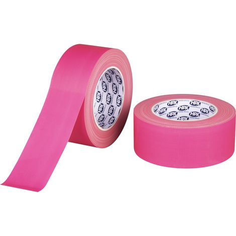Cinta de marcado fluorescente Gaffer 6100, 50 mm x 25 m, rosa, de tela, impermeable.