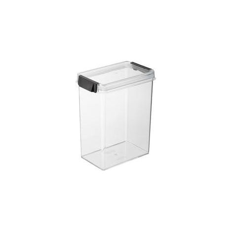 Plast-team Stapelbare transparente Aufbewahrungsbox 2,6L