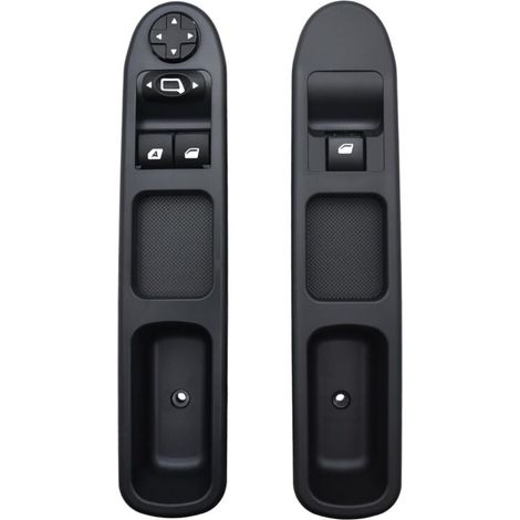 Commande Leve Vitre 207 Passager + Côté Conducteur 2 Pièces, Interrupteur de Lève-Vitre 207 pour Peugeot 207 Citroen c3 6554.QC, Bouton électrique Fenêtre 6 broches 6490HQ 6554HJ