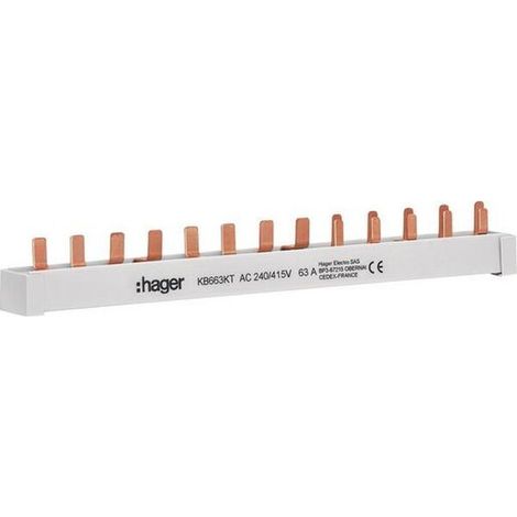 Hager KAMMSCHIENE 4P 63A 10MM² 13M (KB663KT)