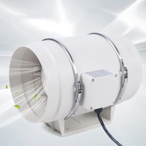 Ventilateur d’extraction Ø100 mm 220V, ventilateur de ventilation pour cuisine et salle de bain, extracteur d’air domestique (1/5)