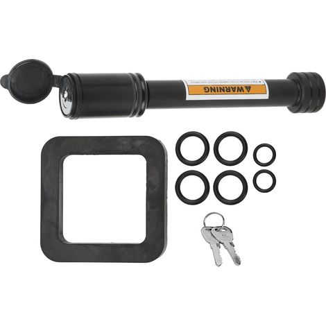 Kit de cadenas d'attelage de remorque de voiture - 12,7 cm - Noir (1/5)