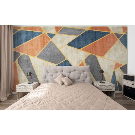 Papier Peint Géométrique - Motifs Abstraits - 400 x 260 cm (1/2)