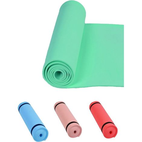 Esterilla Antideslizante Deporte TPE Eco-Amigable Multifunción Colchoneta para Fitness, Pilates, Yoga y Camping 180 x 50cm