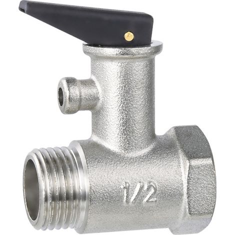 Soupape de sécurité pour chauffe-eau, soupape de surpression en laiton, ressort à fil intérieur et extérieur, soupape de sécurité tout en cuivre (1/5)
