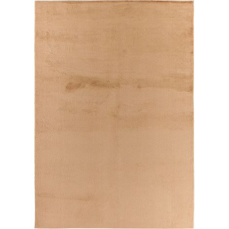 Indoor rug plain beige 120 x 160 cm - Oscaria