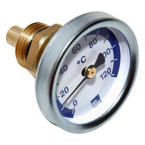 PAW Zeigerthermometer 1/2'' Ø50 mm mit blauer Skala passend für PAW K2, K3, K5 und K7 21721
