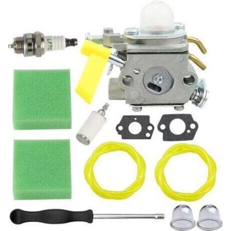 Carburateur Ryobi 308054043 pour débroussailleuses RY28000, RY28020, CS26, RY28040, SS26, RY09053, RY28021, RY28025, RY09056, RY09055, UT33600A, UT33600 et UT33650 (26 cm³, 30 cm³, 25 cm³). (1/4)