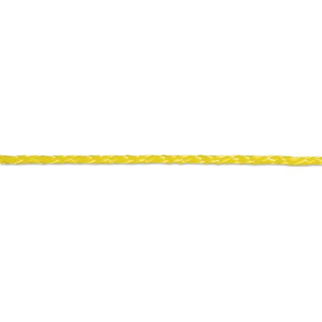Bobine de Corde en Polypropylène Tressée 200 kg Ø 4 mm x 100 m Jaune