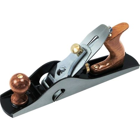Faithfull – Rabot à main N°10 300x50mm – Corps en fonte – Angle de coupe 45° – Poignées en bois ergonomiques – Réglages avancés (1/3)
