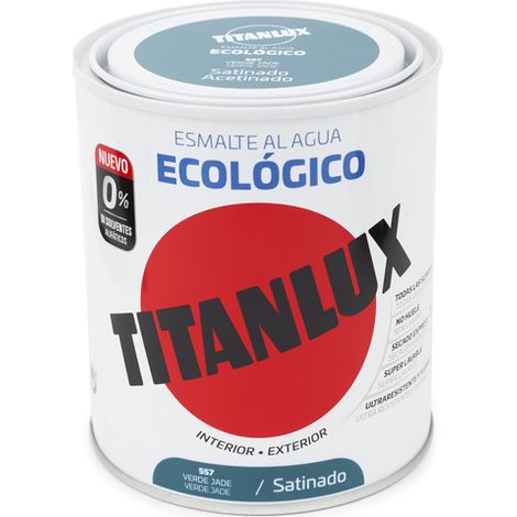Titanlux Ecológico Esmalte al agua mulisuperficie Satinado Verde Jade 750 ml