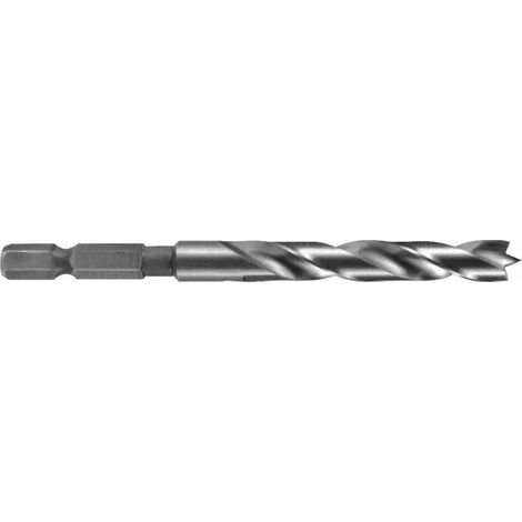 Ruko 208060H - Broca helicoidal para madera / acero CV con mango hexagonal 1/4" 6,0 x 95 mm (1/2)