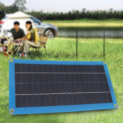Panneau solaire 100 W bleu Klein, silicium polycristallin, chargeur de batterie pour la maison, la voiture et la marine (1/5)