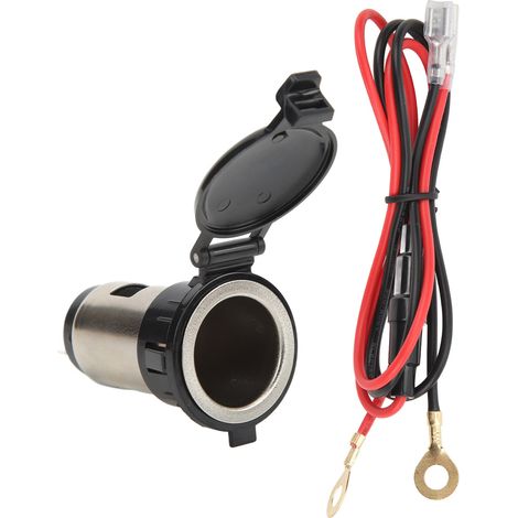 Toma de mechero para coche, camión, autocaravana, barco, motocicleta. Toma de 12-24 V para coche, camión, autocaravana, barco, motocicleta.
