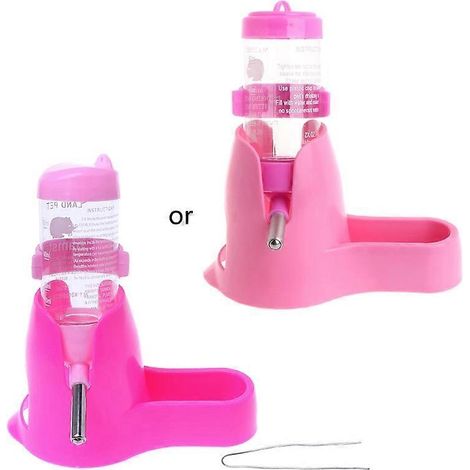 Bouteille d'eau multifonctionnelle pour hamster, mangeoire suspendue anti-goutte pour petits animaux (1/5)