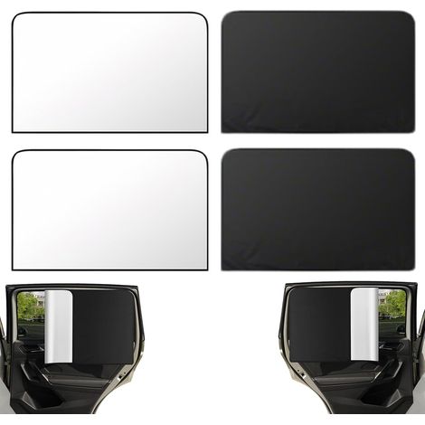 2-teiliges Sonnenschutz-Set fürs Auto, Sonnenschutz fürs Auto, magnetischer Verdunkelungsvorhang für die vorderen und hinteren Seitenscheiben, Sichtschutz, kompatibel mit den meisten Autos