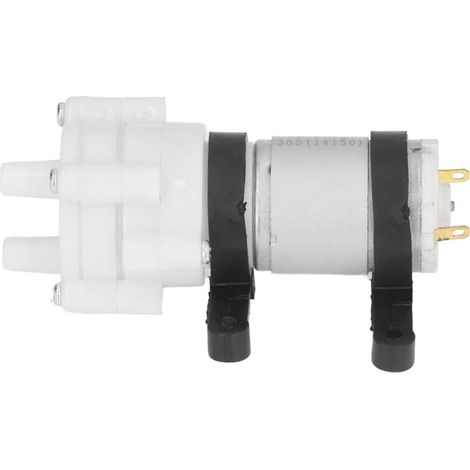 12-V-Gleichstrom-Membranpumpe für Wasser, selbstansaugend, mit 385-nm-Motor und PVC-Halterung, 3 Meter Förderhöhe