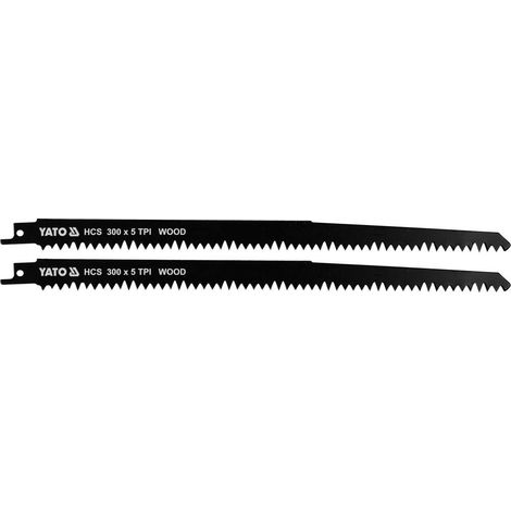 Hoja de sierra de calar Yato YT-33920, 2 piezas, ideal para marquetería y sierra recíproca, alta precisión, corte limpio, versátil y resistente.