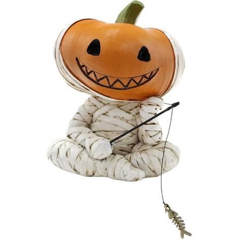 Figurines d'Halloween - Figurine citrouille momie Angel - (1/5)