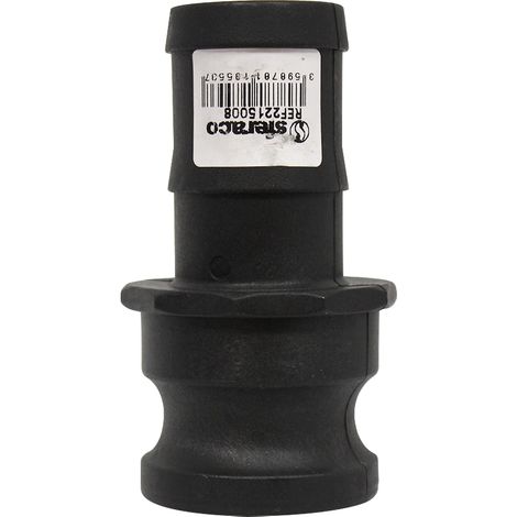 Adaptateur cannelé E - raccord rapide à cames polypropylène - 1"1/2 (40/49) - Sferaco (1/5)
