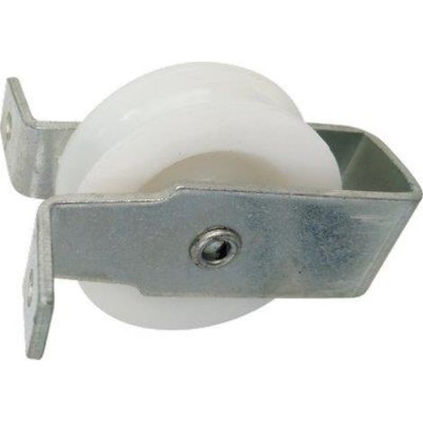 Carrucola nylon staffa fissa self zincata d.mm 25 (5 pezzi)