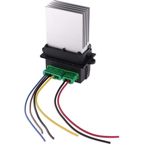7701048390 7701207718 6441L2 Rrésistance de Ventilateur, Résistance de Ventilateur de Climatisation de Moteur de Chauffage Compatible pour Citroën Renault Megane Scénic Clio Peugeot 207 607 (1/5)
