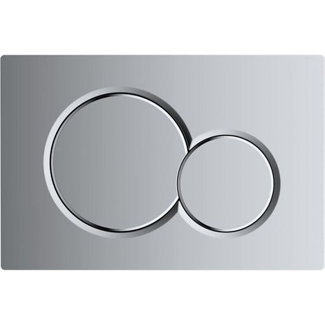 Plaque d'actionneur Compatible avec les réservoirs d'eau Sigma01 UP320,UP300et UP720 - plastique chromé pour dual flush 1 pièce (1/5)