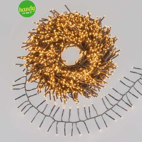 Catena natalizia luminosa 3000 MiniLED Traditional/Bianco Caldo Lotti filo verde 45m (1/5)