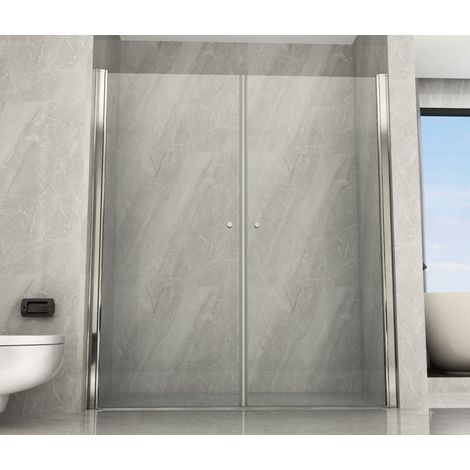Box Doccia Cristallo 8 mm 2 Ante Battenti da 60 a 100 cm Nicchia - Misura Box Nicchia 60+60 (1/3)