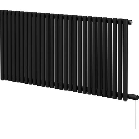 Wholesale Domestic Sinclair Colore Matt Black 600mm x 1395mm Horizontal Single Panel Electric Radiator (1/5)