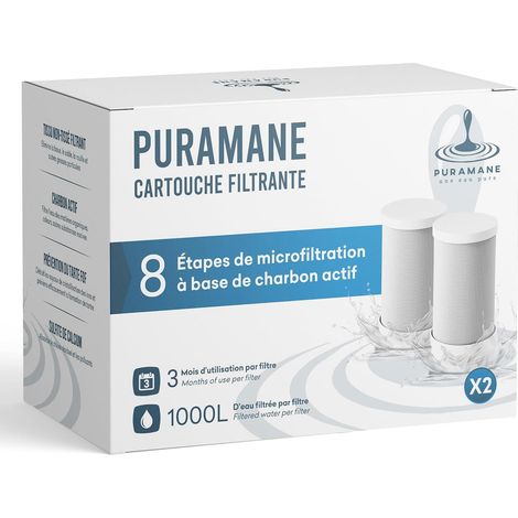 Cartouche Filtrante pour Filtre Eau Robinet, 2 cartouches incluses (1/5)
